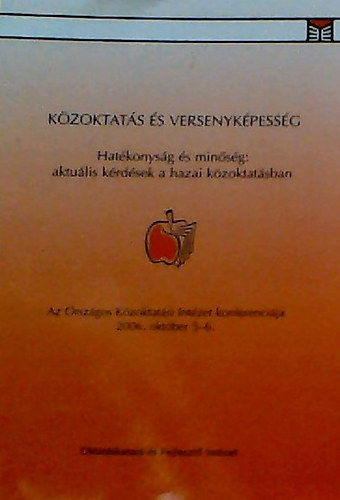 Barbara Simon - Kzoktats s versenykpessg - Hatkonysg s minsg: aktulis krdsek a hazai kzoktatsban