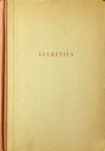 Titus Carus Lucretius - A term�szetr�l