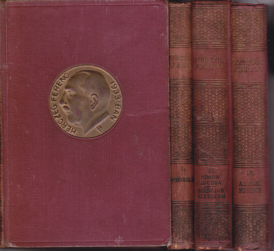 Herczeg Ferenc - 4 kötet Herczeg Ferenc válogatott munkáinak emlékkiadása sorozatból: 3. Álomország + 22. Simon Zsuzsa + 29. Fenn és lenn + 32. Az első fecske