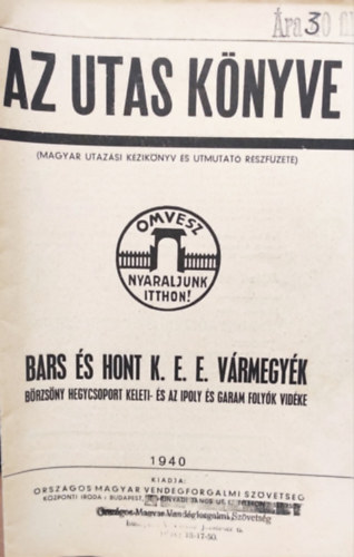 Az utas k�nyve- Bars �s hont k.e.e. v�rmegy�k