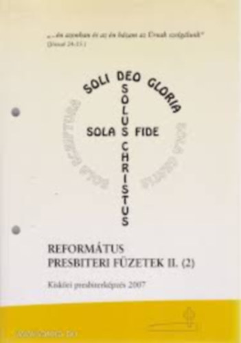 Dr. Jud�k Endre - Reform�tus presbiteri f�zetek II. (2)
