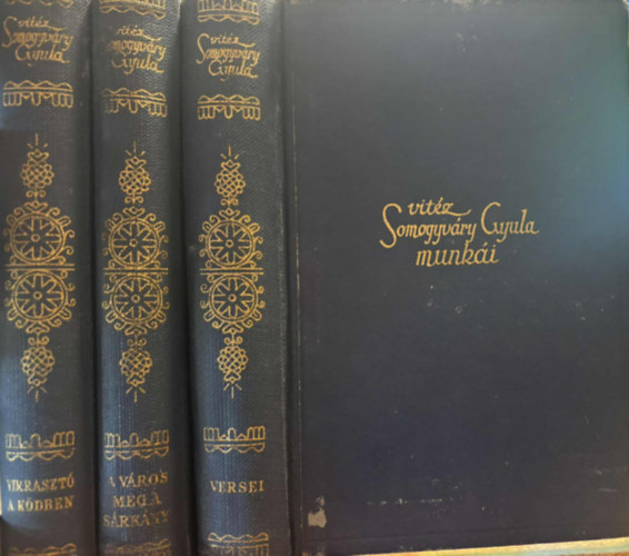 Somogyváry Gyula vitéz - 3 db vitéz Somogyváry Gyula munkái sorozatból: Virrasztó a ködben, A város meg a sárkány, viztáz Somogyvári Gyula versei