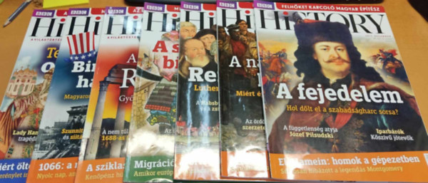 BBC - 7 db BBC History Magazin - A Vilgtrtnelmi Magazin, szrvnyszmok: