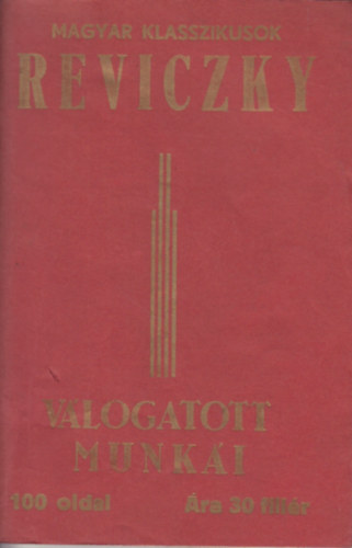 Kozocsa Sándor - Reviczky válogatott munkái
