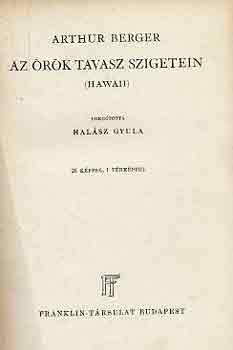 Arthur Berger - Az rk tavasz szigetein