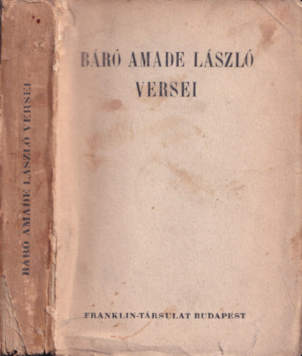 Ngyesy Lszl (szerk.) - Vrkonyi br Amade Lszl versei