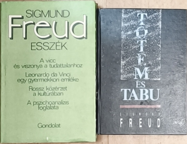 Sigmund Freud - 2db Sigmund Freud m� - Totem �s tabu, Essz�k