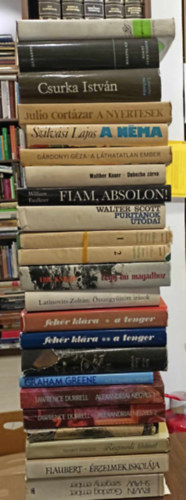 Flaubert, Emily Bronte, Graham Green, Fehr Klra, Eric Knight, Charlotte Bront, Magda Szab, William Faulkner, Grdonyi Gza, Szilvsi Lajos, Krdy Gyula - Knyvcsomag 20db. vilgirodalom, KNYVMENT AJNLAT: rzelmek iskolja+ vlt szelek, Alexandriai ngyes I-II.+ Fiam, Absolon+ Rgimdi trtnet+ Gazdag ember, szegny ember+ A nyertesek+ Lgy h magadhoz+ Puritnok utdai+ A n