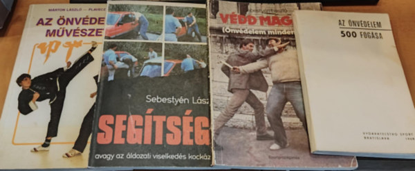 Vojtech L. Levsky, Márton László-Plavecz Tamás, Sebestyén László - 4 db harcművészet: Az önvédelem 500 fogása; Az önvédelem művészete; Védd magad! (Önvédelem mindenkinek);Segítség! (avagy az áldozati viselkedés kockázata)
