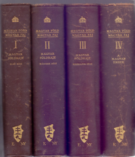 rta: Prinz Gyula-Cholnoky Jen-Gr. Teleki Pl s Bartucz Lajos - Magyar fld - Magyar faj I-IV. ktet teljes sor (I-III.: Magyar fldrajz - IV.: A magyar ember /mellklettel/) Nem reprint