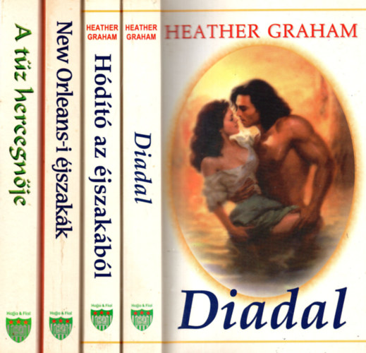 Heather Graham - 4 db Heather Graham könyv ( A Hódító az éjszakából +Diadal +New Orieans-i éjszakák +A tűz hercegnője )
