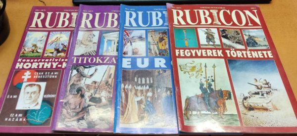 Rcz rpd (szerk.) - 4 db Rubicon trtnelmi folyirat, szrvnyszmok
