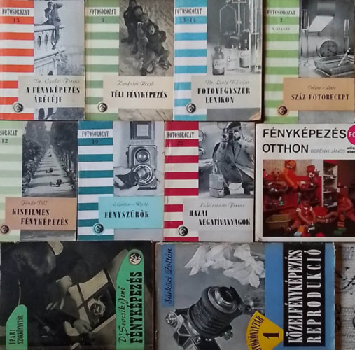Dr. Gyulai Ferenc, Kunfalvi Rezs, Dr. Lentz Nndor, Dr. Polster -Dr. Lentz, Jnos Pl, ...s mg sokan msok - Knyvcsomag a fnykpezsrl (10db) A fnykpezs bcje, Tli fnykpezs, Fotovegyszer lexikon, Szz fotorecept, Kisfilmes fnykpezs, Fnyszrk, Hazai negatvanyagok, Fnykpezs otthon, Fnykpezs (ipari szakkny