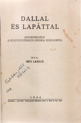 R�ti L�szl� - Dallal �s lap�ttal 104/I.