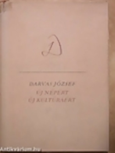 Darvas J�zsef - �j n�p�rt, �j kult�r��rt