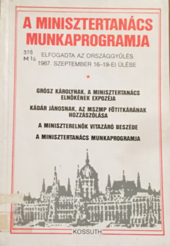 szerk.Ds gnes - A minisztertancs munkaprogramja