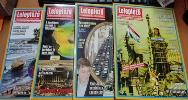 Tke Pter - 4 db Leleplez Orszgkrnika knyvjsg (Lapszmok a termklapon)