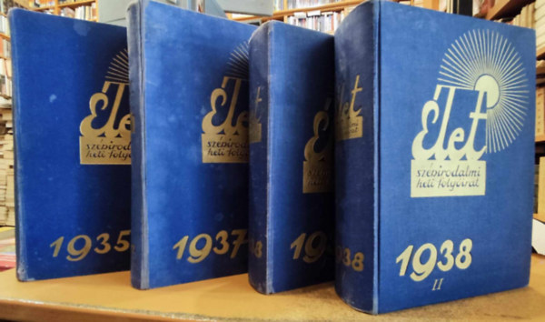 Szent Istv�n T�rsulat - 4 �vfolyam �let, sz�pirodalmi heti foly�irat: 1935 + 1937 + 1938 I-II.