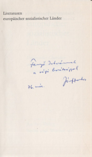Literaturen europ�ischer sozialistischer L�nder (Dedik�lt)