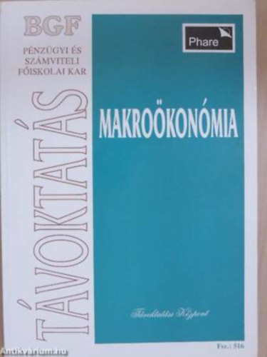 Szerz Dr. Kemny Endrn Dr. Rozgonyi Jzsef Szerkeszt Dr. Nagy Andrs Lektor Dr. Kahulits Lszl Dr. Bdi Erzsbet Dr. Amrzy Gza - Bevezets a kzgazdasgtanba II. Makrokonmia/Tanknyv tvoktats cljra/Fiskolai jegyzet/Fsz.: 516