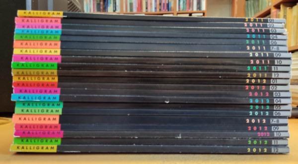 21 db Kalligram magazin Mvszet s Gondolat (szrvnyszmok)