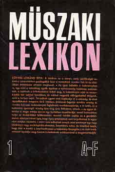 Polinszky Kroly szerk. - Mszaki lexikon A-Z -kiegszts I-IV.