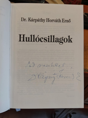 Dr. K�rp�thy Horv�th Ern� - Hull�csillagok