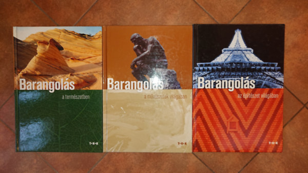 3 ismeretterjesztő könyv: Barangolás a természetben, Barangolás a művészet világában, Barangolás a építészet világában