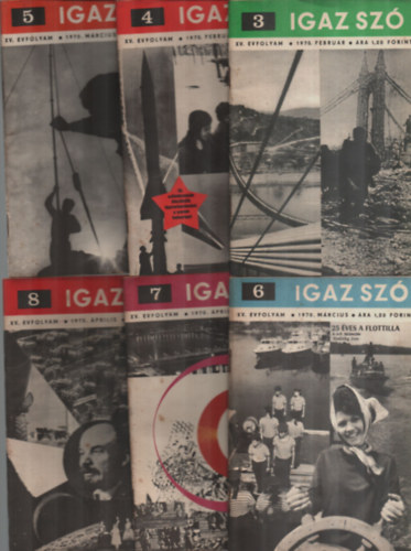 Komj�th P�l (f�szerk.) - Igaz sz� XV. �vfolyam 1970/3-24. sz�mok (22 db)