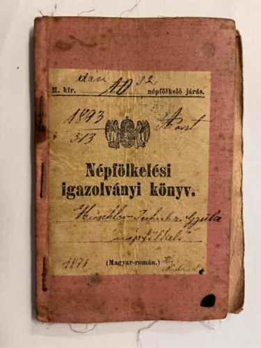 N�pf�lkel�si igazolv�nyi k�nyv.