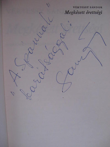 Vrtessy Sndor - Megksett rettsgi - Dokumentum kisregny