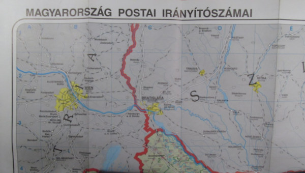 Magyarország postai irányítószámai - Falitérkép