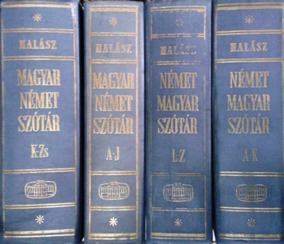 Hal�sz El�d - Magyar-n�met sz�t�r I-II. - N�met-magyar sz�t�r I-II. (nagysz�t�r, 4 k�tet)