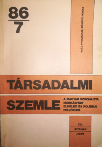 Trsadalmi szemle 87/7 XLII vfolyam Jlius