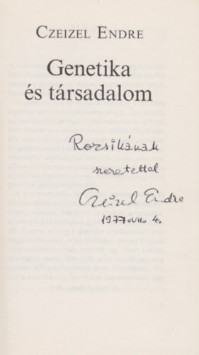 Dr. Czeizel Endre - Genetika s trsadalom (gyorsul id)