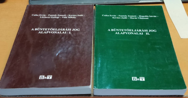 Bba s Trsai Kiad - A bnteteljrsi jog alapvonalai I-II. (2 ktet)