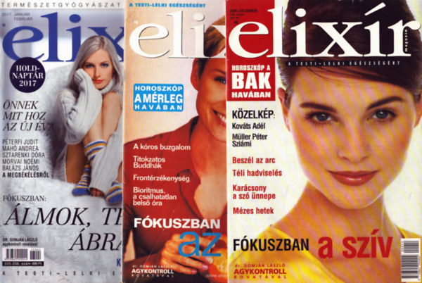 3 db Elixír magazin: 2000. december - 2001. szeptember - 2017. január-február