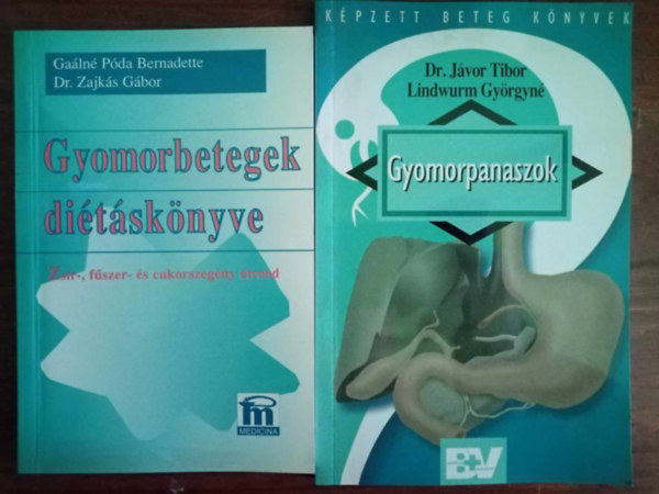 Dr. Jvor Tibor, Lindwurm Gyrgyn - Gyomorpanaszok - Kpzett Beteg kynyvek + Gyomorbetegek ditsknyve - Zsr-, fszer- s cukorszegny trend (2m)