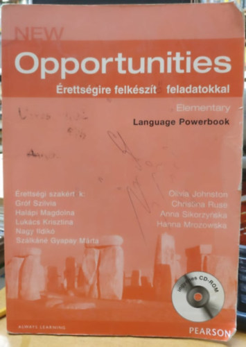 Grf Szilvia, Olivia Johnston - New Opportunities Elementary - rettsgire felkszt feladatokkal