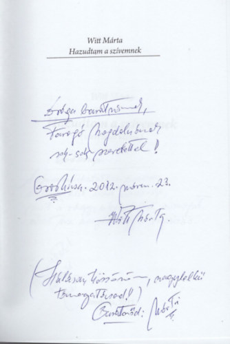 Witt M�rta - Hazudtam a sz�vemnek- dedik�lt