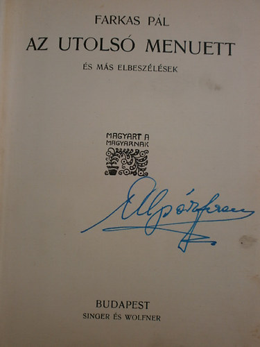 Farkas Pl - Az utols menuett