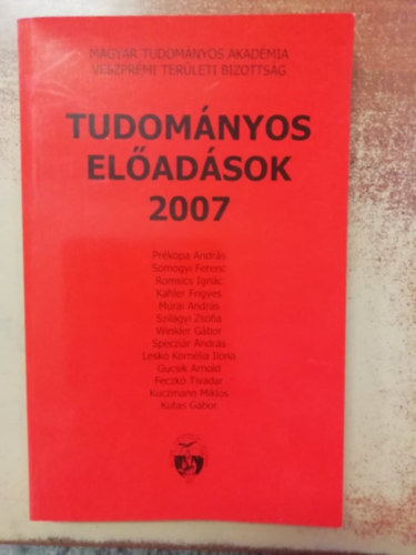 Tudomnyos eladsok 2007