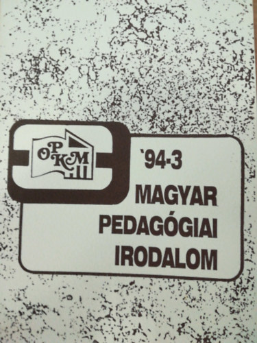 Magyar pedaggiai irodalom 94-3