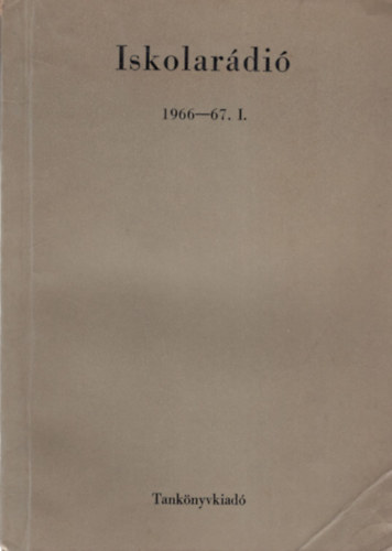 Dr. Huszr Tiborn - Iskolardi 1966-67. I.