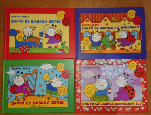 Bartos Erika - 4 db Bogy s Babca: Bogy s Babca beteg, Bogy s Babca zenl, Bogy s Babca buborkot fj, Bogy s Babca az vodban