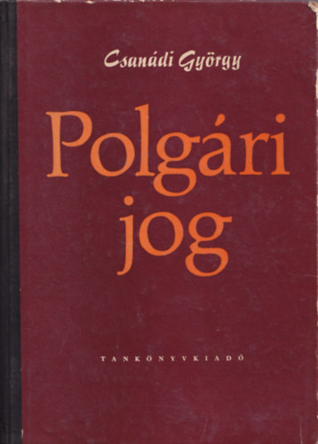 Csandi Gyrgy - Polgri jog