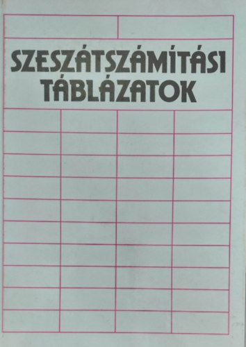 Szeszátszámítási Táblázatok