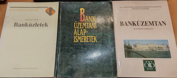 Sulyok-Pap Mrta, Gellrt Andor, Knya Judit - 3 db Bankzemtan (Egyetemi tanknyv) + Bankzletek + Bankzemtani alapismeretek