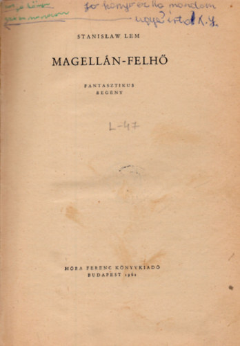 Stanislaw Lem - Magellán-felhő