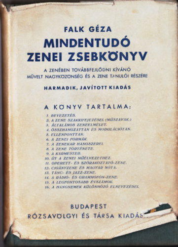 Falk Gza - Mindentud zenei zsebknyv